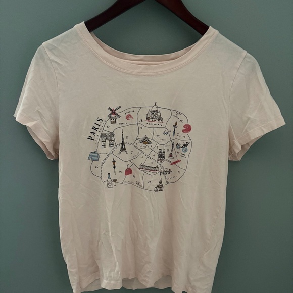 J.Crew Factory Graphic Tee “Paris” - Picture 1 of 2